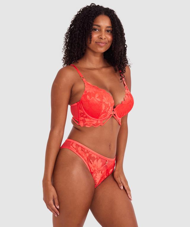 Ellie Brazilian Knicker - Light Red