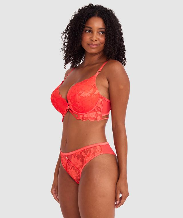 Ellie Brazilian Knicker - Light Red