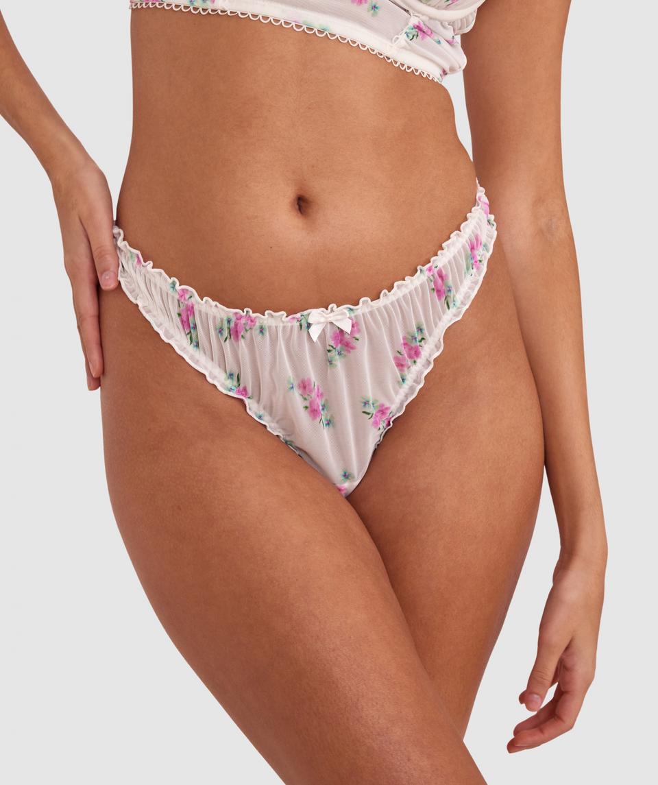 Elodie V String - Print Floral