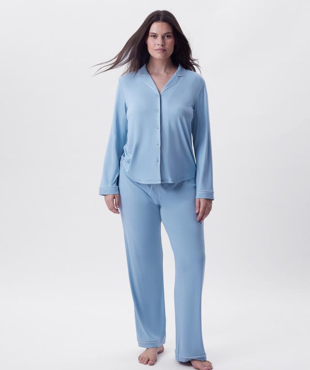 Emilia Long Sleeve Top - Light Blue