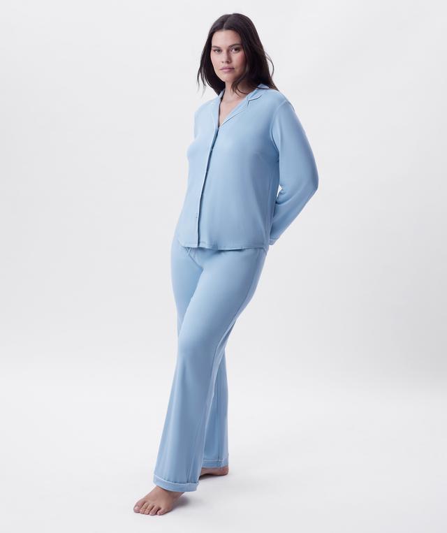 Emilia Long Sleeve Top - Light Blue