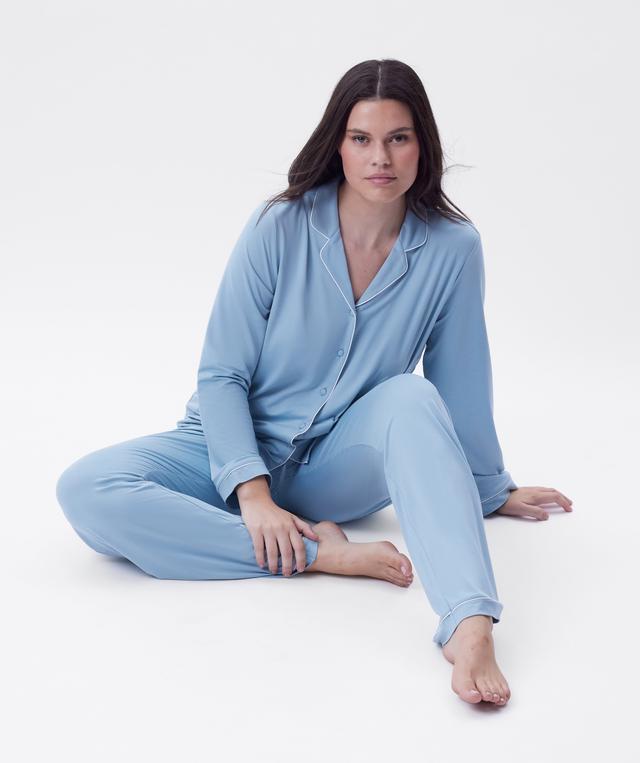 Emilia Long Sleeve Top - Light Blue