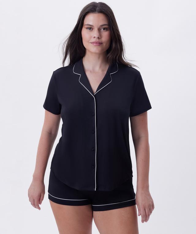 Emilia Short Sleeve Top - Black