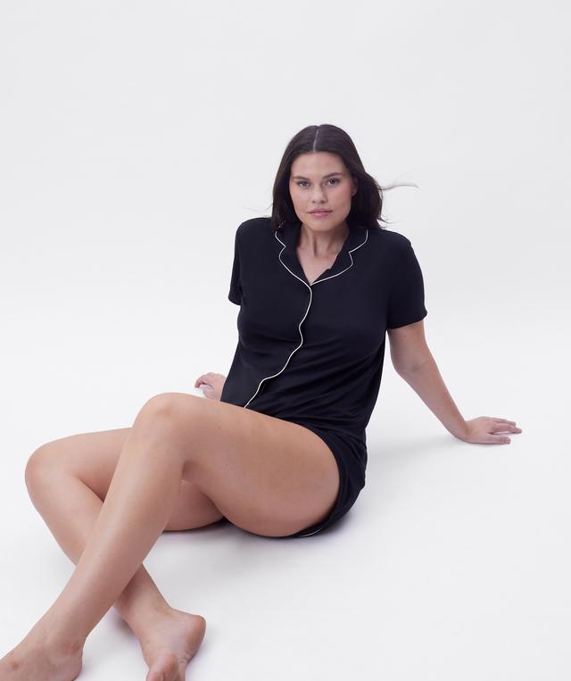 Emilia Short Sleeve Top - Black