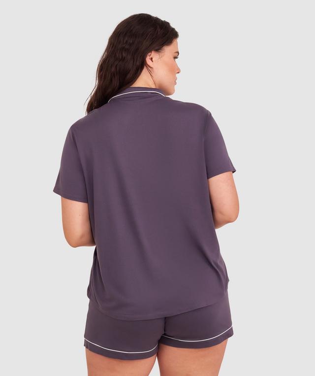 Emilia Short Sleeve Top - Dark Grey