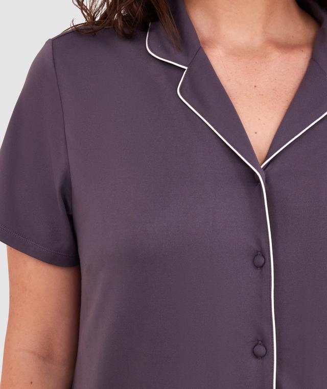 Emilia Short Sleeve Top - Dark Grey