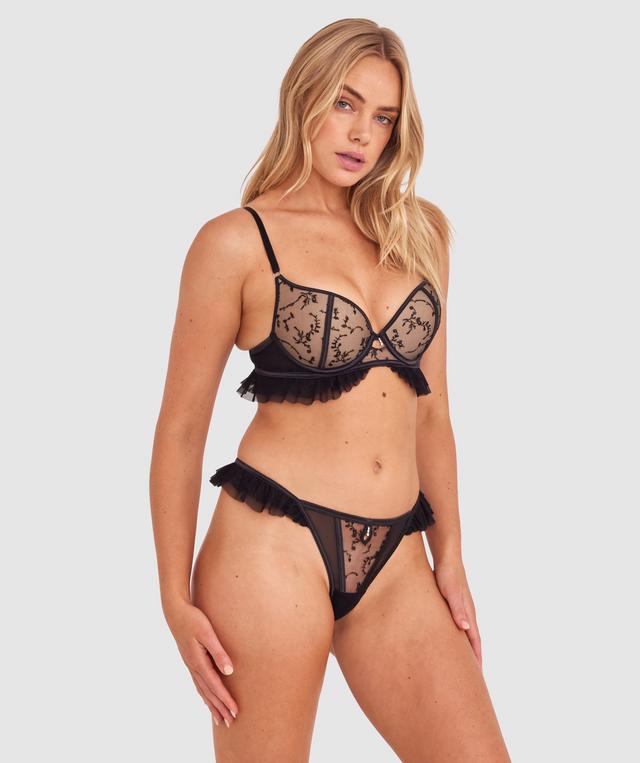 Emine Push Up Bra - Black