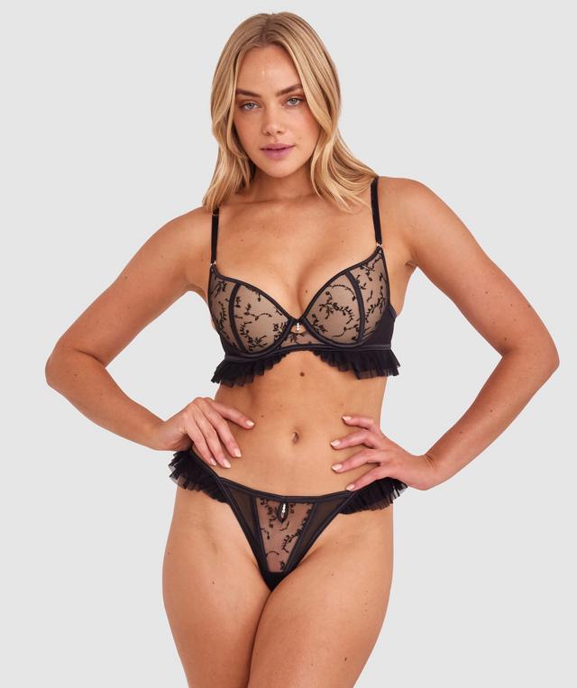 Emine Push Up Bra - Black