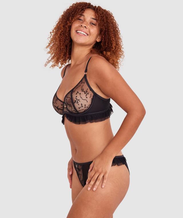 Emine Unlined Bra - Black