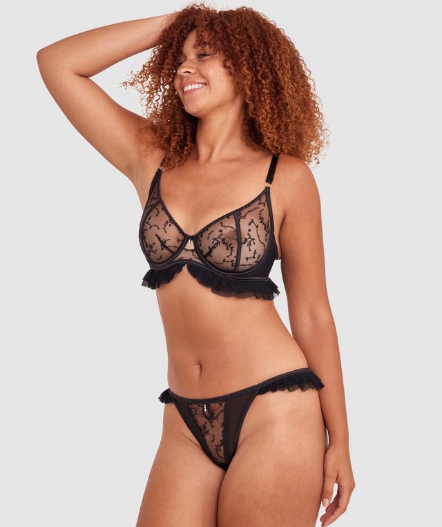 Emine Unlined Bra - Black
