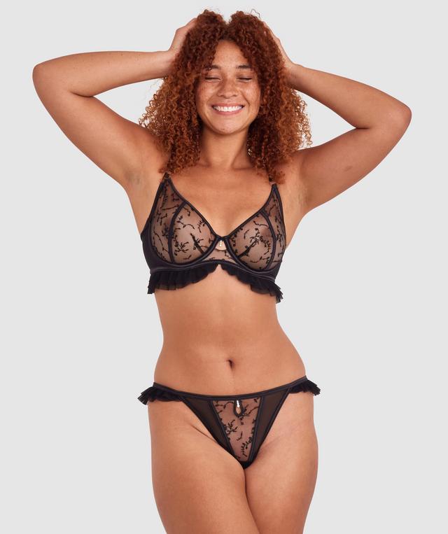 Emine Unlined Bra - Black