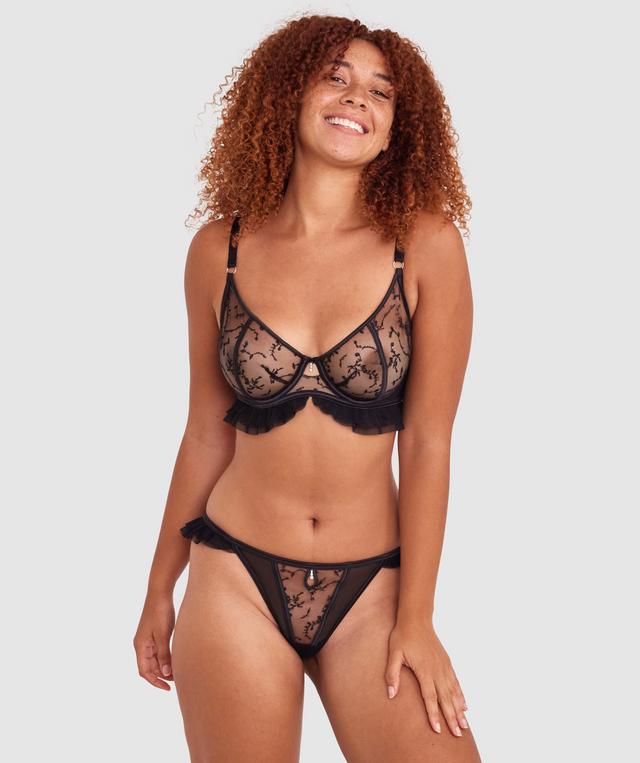 Emine Unlined Bra - Black