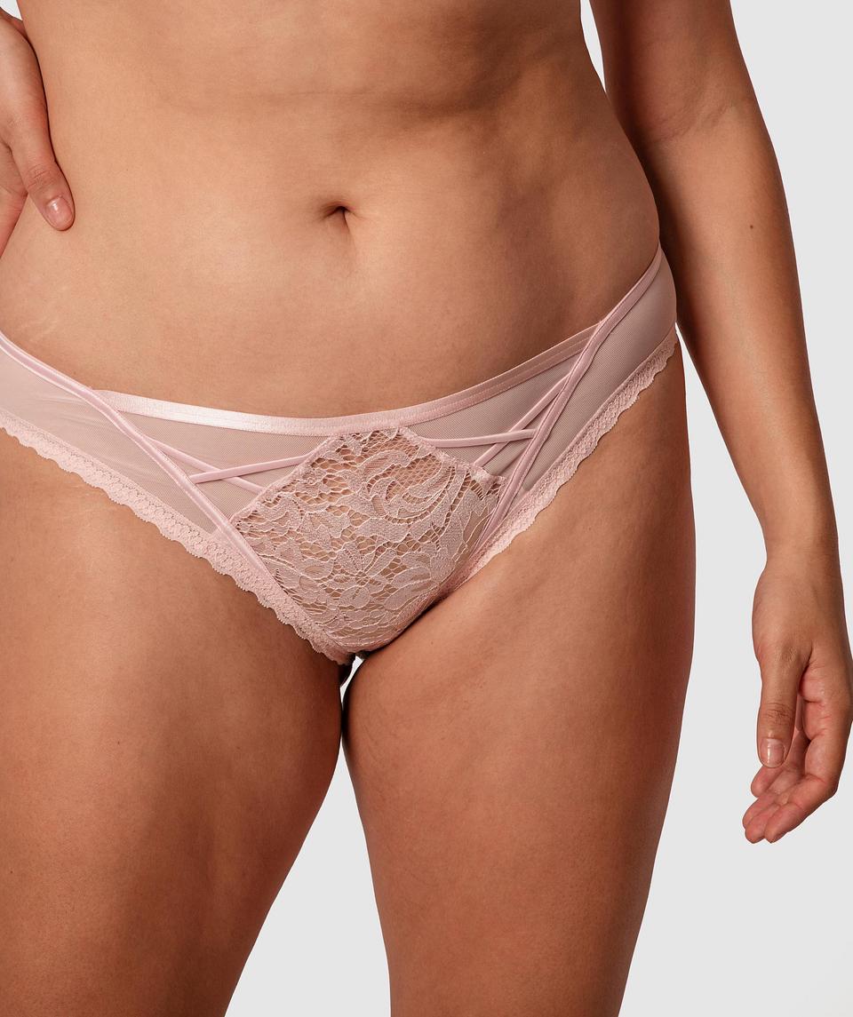 Emma Brazilian Knicker - Light Pink