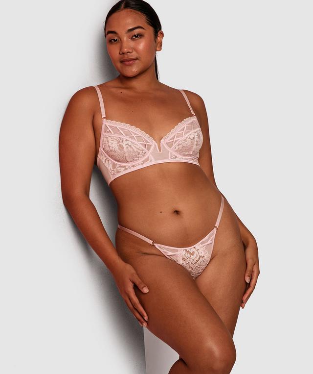 Emma Mini V Knicker - Light Pink