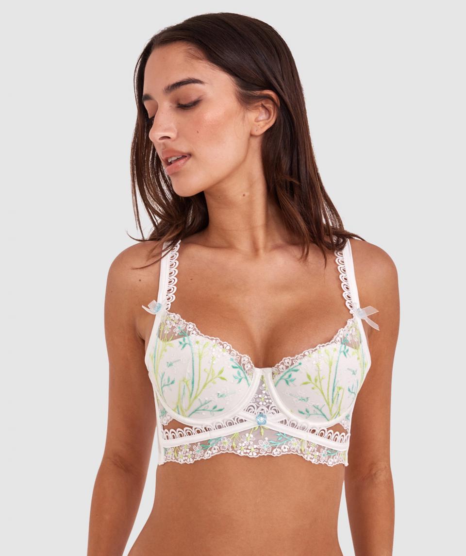 Enchanted A Daisy Summer Push Up Bra - Ivory