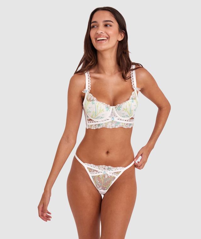 Enchanted A Daisy Summer Push Up Bra - Ivory