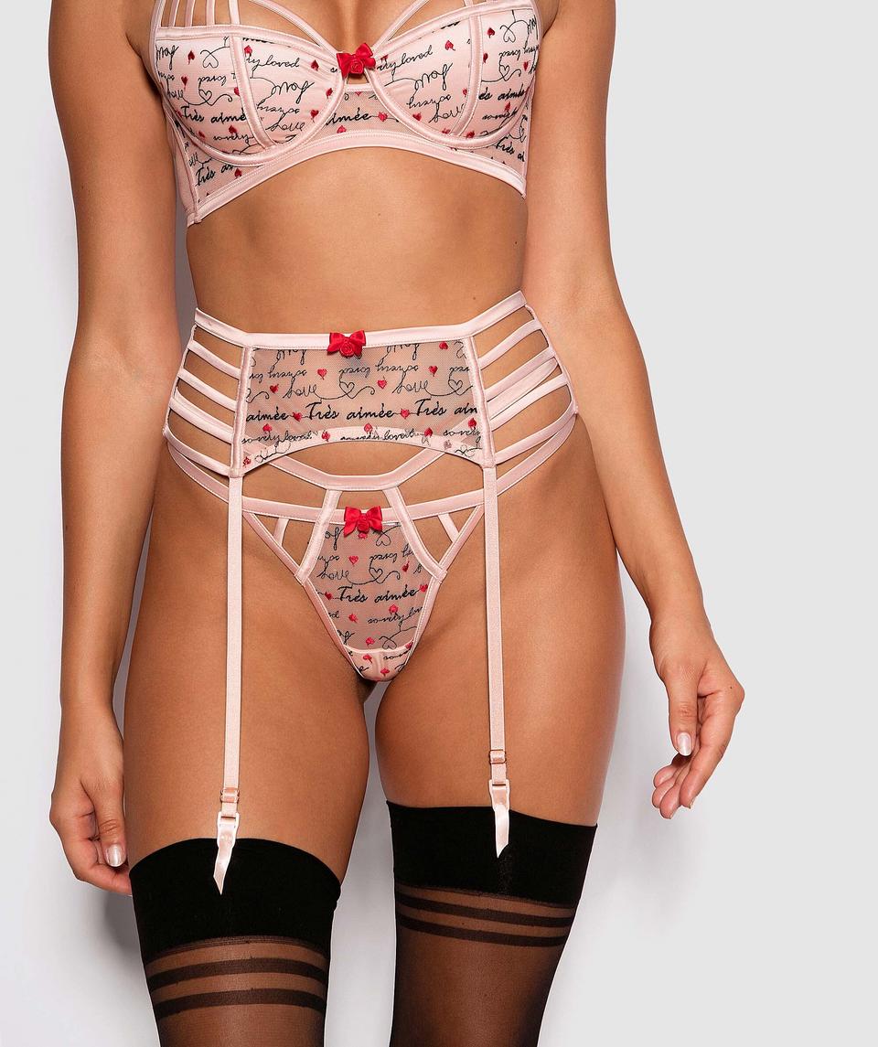 Enchanted Amore Suspender - Light Pink