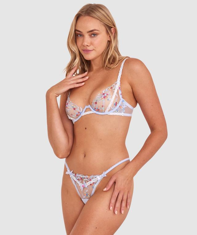 Enchanted Binding Love High Leg String - Sky Blue