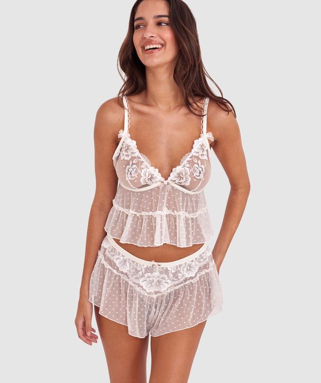Enchanted Blooms Of Lisse French Knicker - Ivory