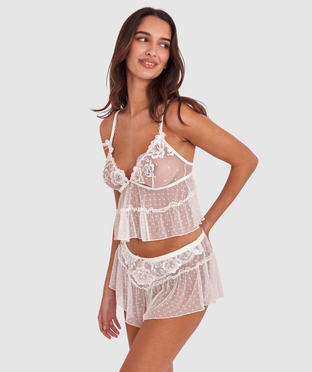 Enchanted Blooms Of Lisse French Knicker - Ivory