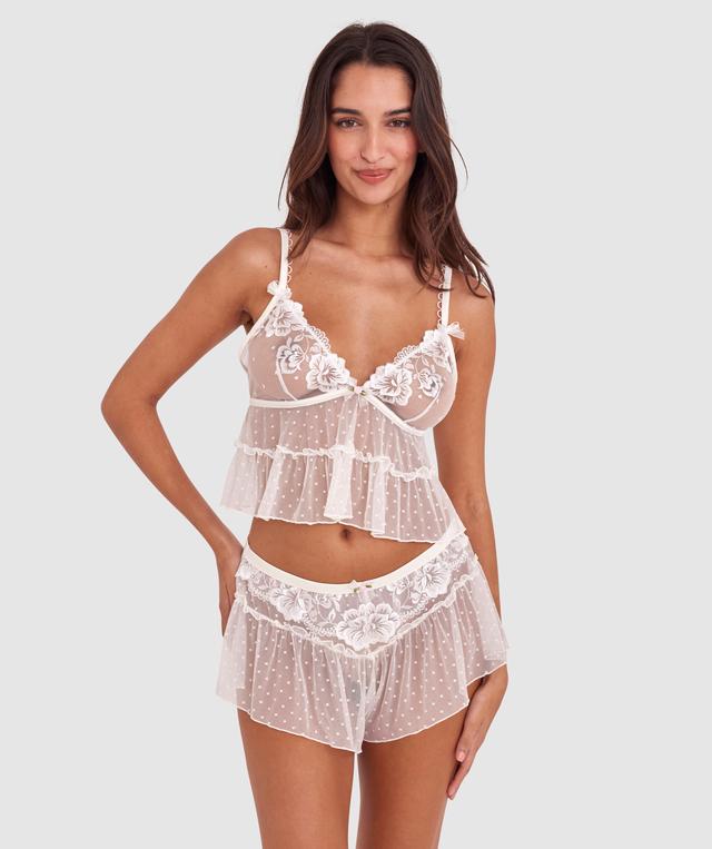Enchanted Blooms Of Lisse French Knicker - Ivory