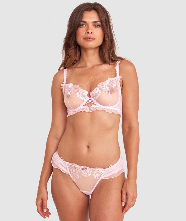 Enchanted Blooms Of Lisse Underwire Bra - Light Pink