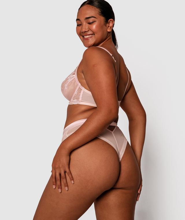 Enchanted Blushing Bridal High Waisted Brief - Light Pink
