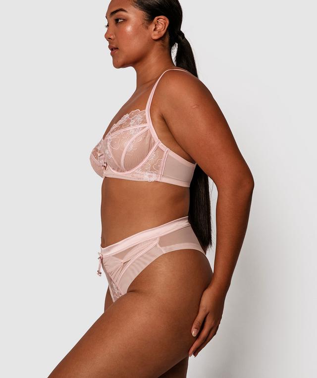 Enchanted Blushing Bridal High Waisted Brief - Light Pink