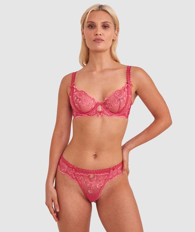 Enchanted Bouquet Of Roses Brazilian Knicker - Pink