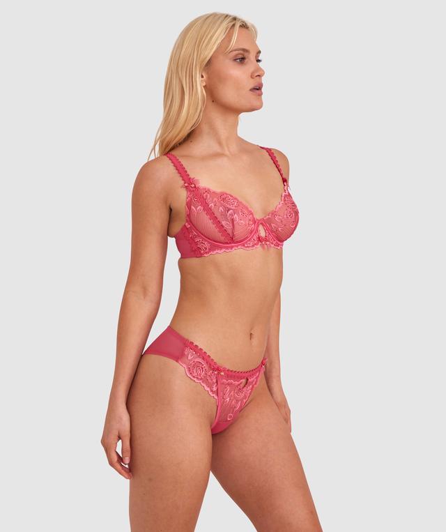 Enchanted Bouquet Of Roses Brazilian Knicker - Pink