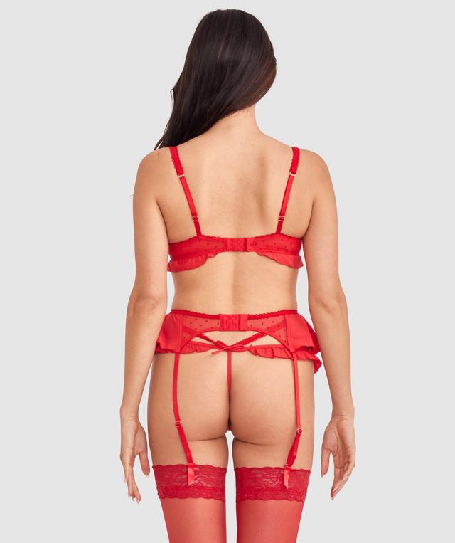 Enchanted Butterflies of Vienna Suspender - Dark Red