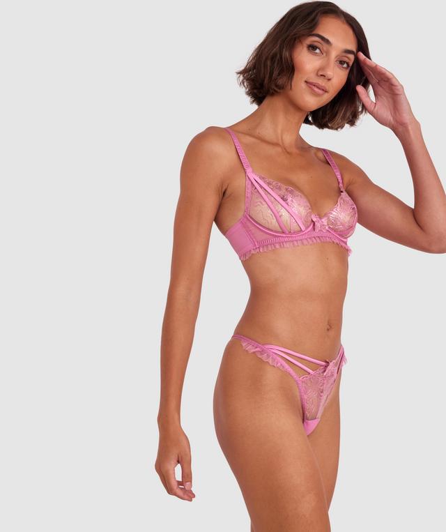Enchanted Diosa High Leg String - Pink