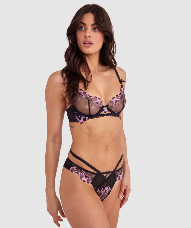 Enchanted Falling For You Underwire Bra - Black