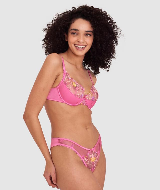 Enchanted Fika High Leg G String - Pink