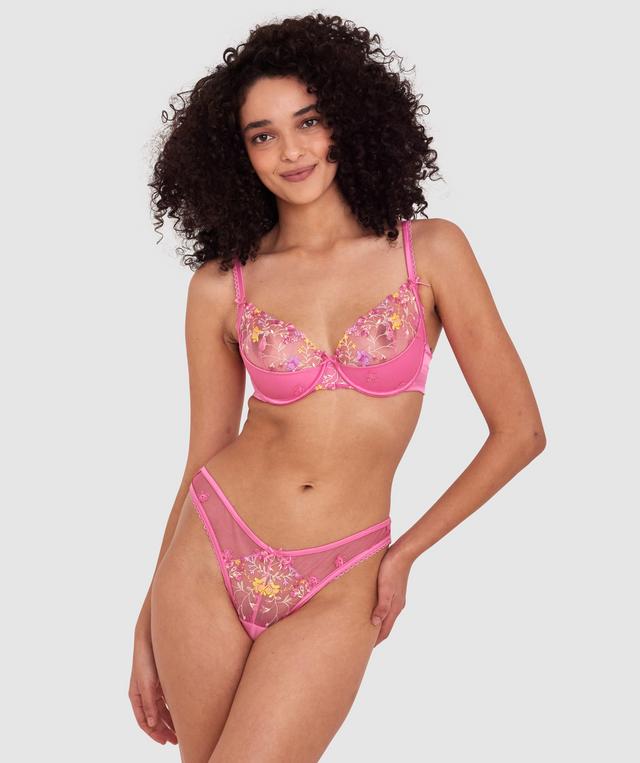 Enchanted Fika High Leg G String - Pink