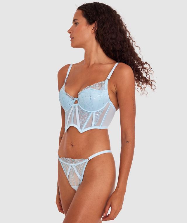 Enchanted Fonda Push Up Corset - Light Blue