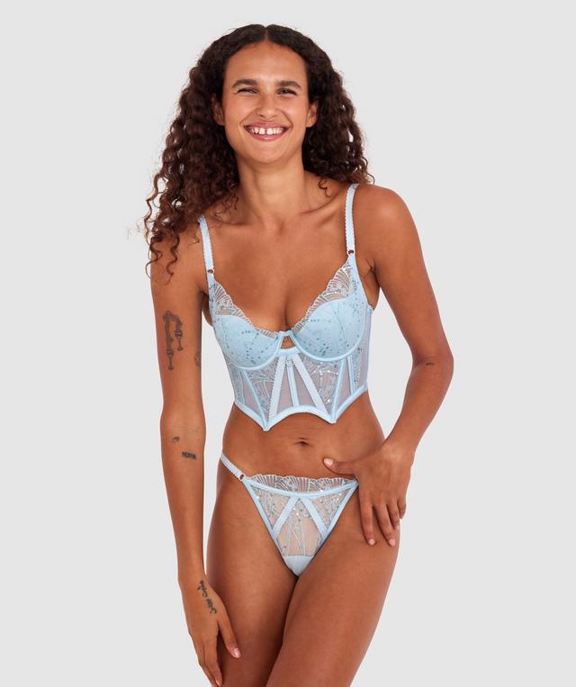 Enchanted Fonda Push Up Corset - Light Blue