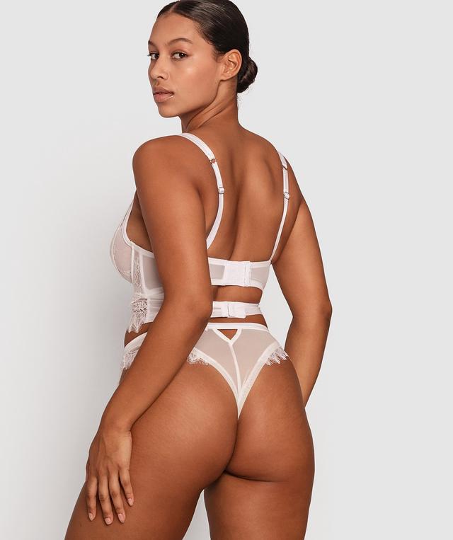 Enchanted For The Brides High Waisted V String - White