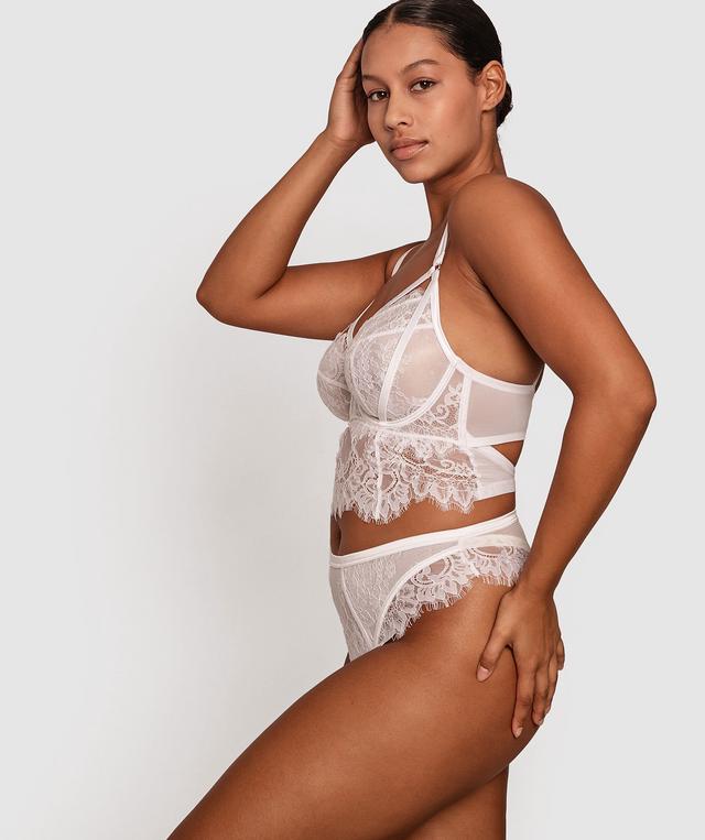 Enchanted For The Brides High Waisted V String - White