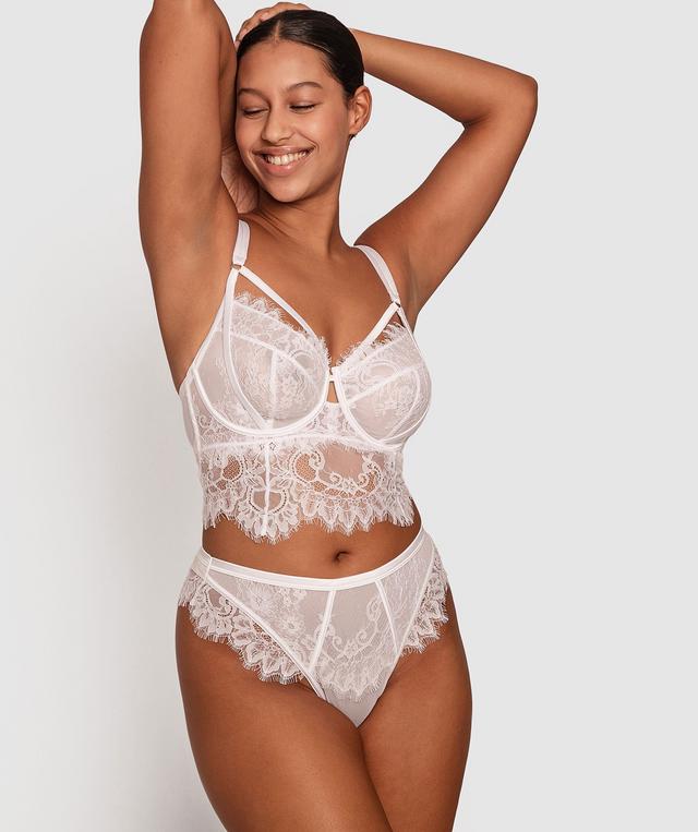 Enchanted For The Brides High Waisted V String - White