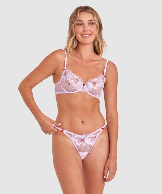 Enchanted Frolic In The Fields Bra - Light Purple/Multicolour
