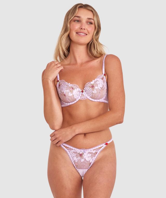 Enchanted Frolic In The Fields Bra - Light Purple/Multicolour