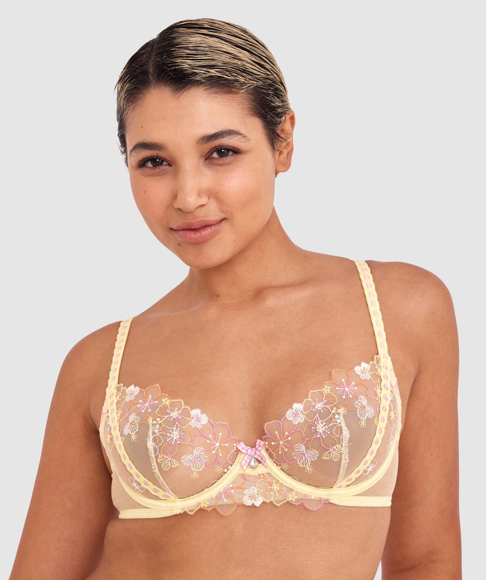 Enchanted Hermana Underwire Bra - Light Yellow