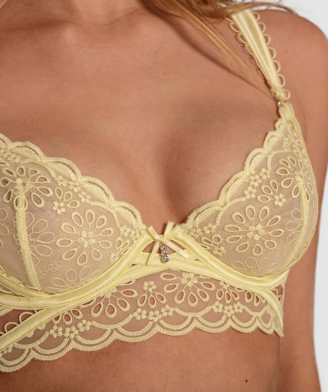 Enchanted Ibiza Sun Plunge Underwire Bra - Light Yellow