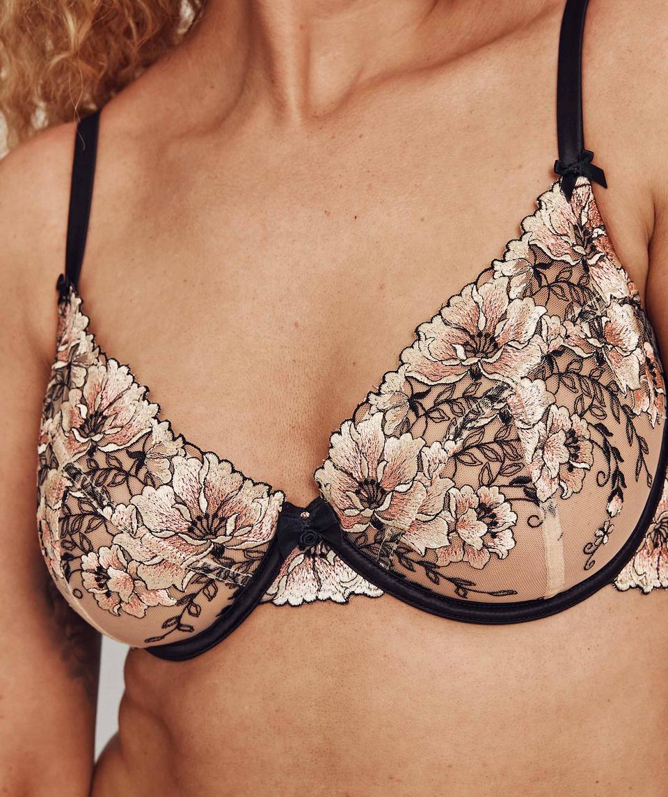 Enchanted Ischia Underwire Bra - Multi Colour/Black