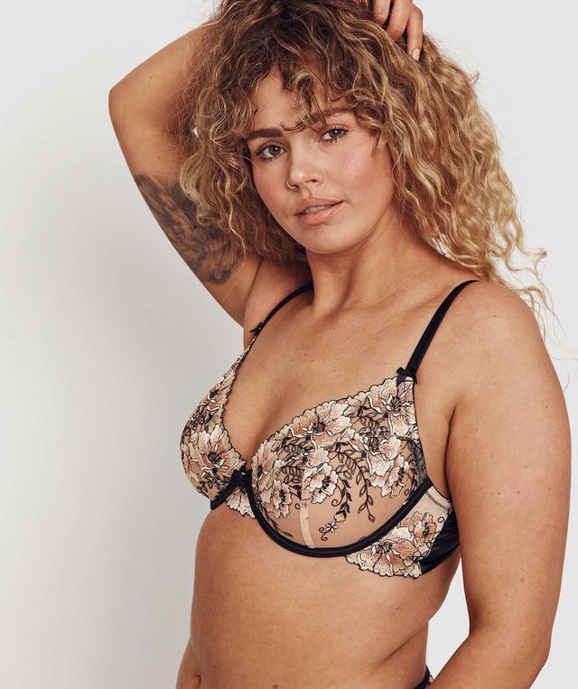 Enchanted Ischia Underwire Bra - Multi Colour/Black
