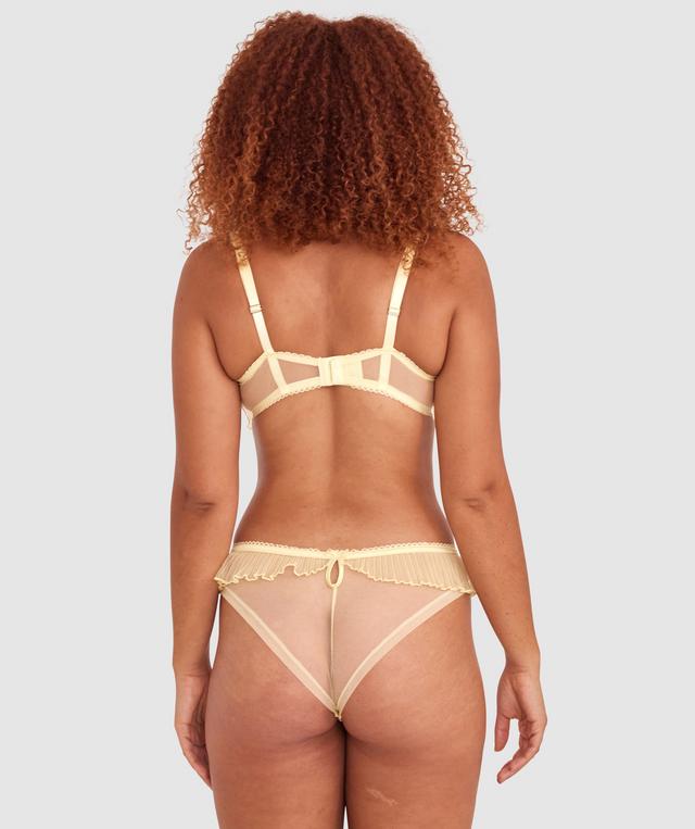 Enchanted Kinko High Leg Brazilian Knicker - Light Yellow