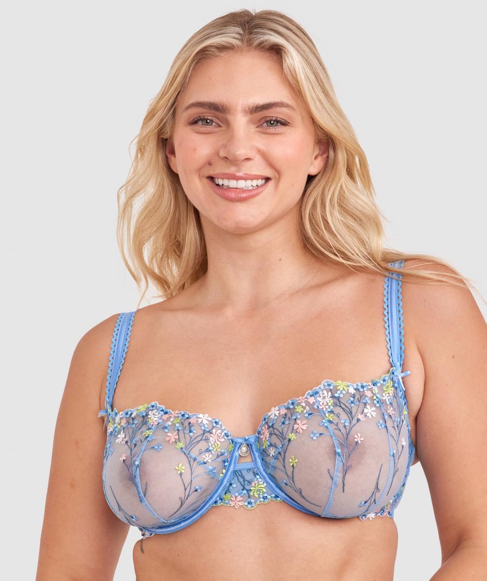 Enchanted Koa Underwire Bra - Light Blue
