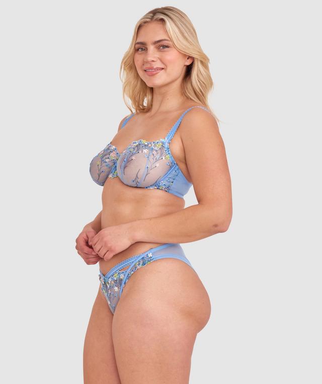 Enchanted Koa Underwire Bra - Light Blue