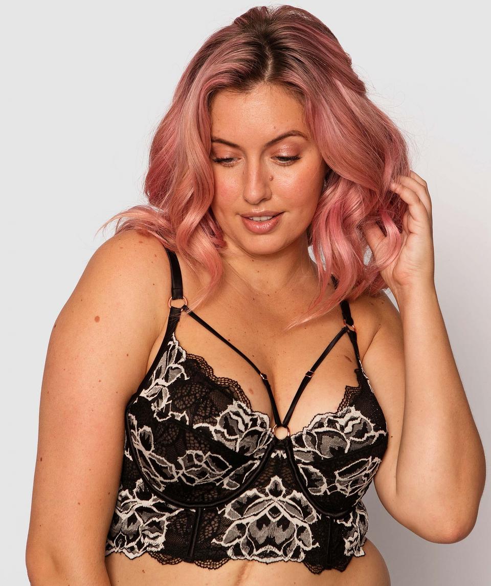 Enchanted  La Rochelle Underwire Bodice - Black/White